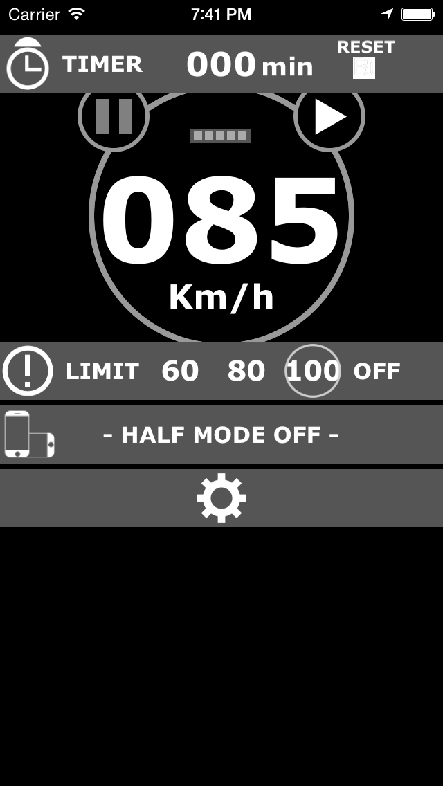 GPS SpeedAlert halfmode